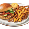 Fish burger + fries + soda
