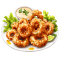 Deep Fried calamary nested on a bed